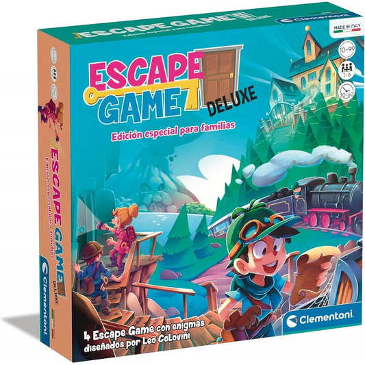 ESCAPE GAME DELUXE - Juego de mesa - Clementoni - 1-6 jugadores - 10+ años - 30-60 min