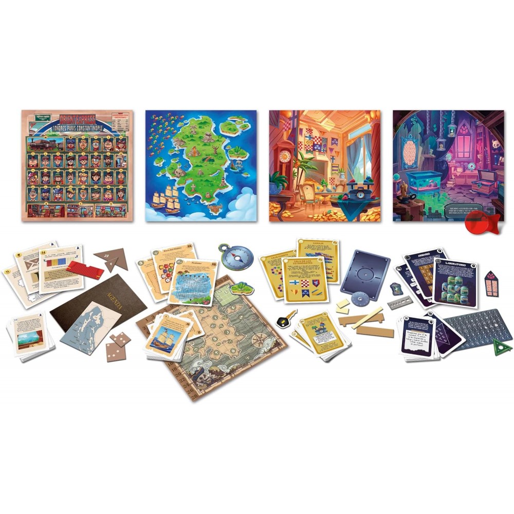 ESCAPE GAME DELUXE - Juego de mesa - Clementoni - 1-6 jugadores - 10+ años - 30-60 min