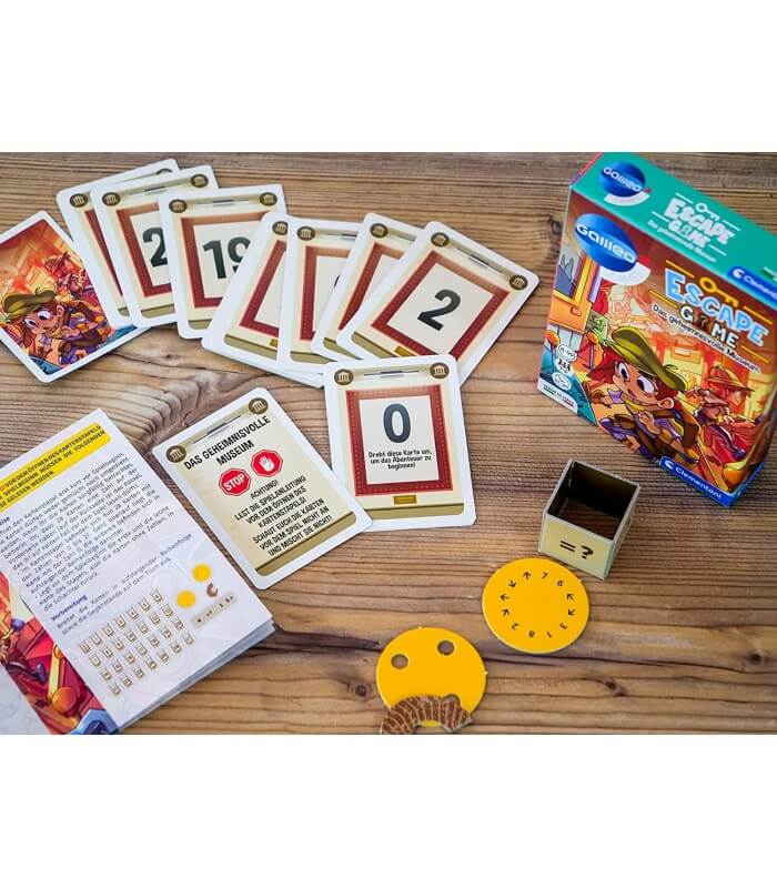 ESCAPE GAME - EL MUSEO MISTERIOSO (CASTELLANO) - Juego de mesa -Clementoni - Desde 8 años