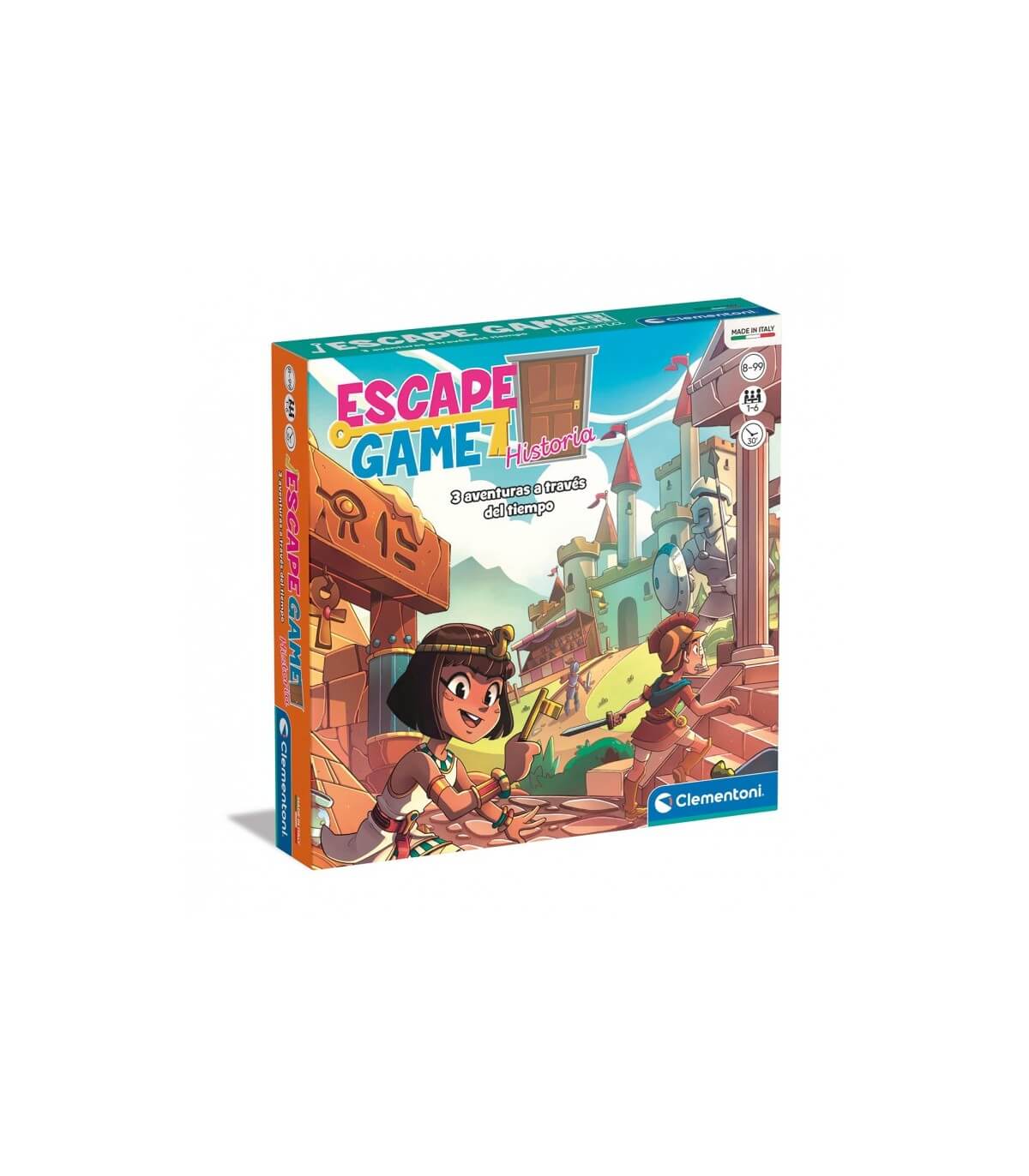 ESCAPE GAME HISTORIA - Juego de mesa -Clementoni - Desde 8 años Board Games