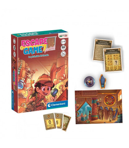 ESCAPE GAME - LA PIRAMIDE DEL FARAON (CASTELLANO) - Juego de mesa -Clementoni - Desde 8 años Board Games