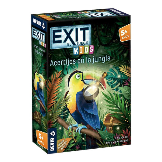 Exit Kids Acertijos en la Jungla - Juego de mesa - Devir - Desde 5 años Board Games