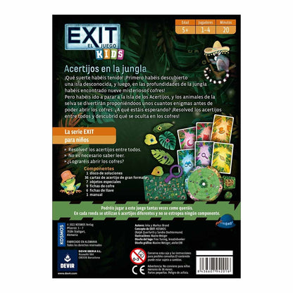 Exit Kids Acertijos en la Jungla | 1-4 jugadores | 5 años | Devir