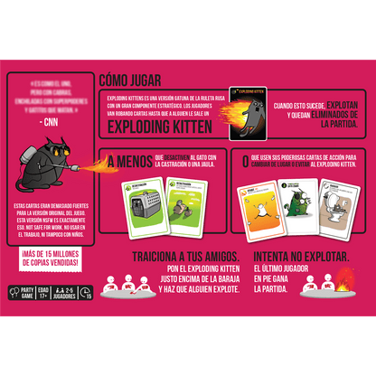 Exploding Kittens NSFW - Juego de mesa - Asmodee - +17  años
