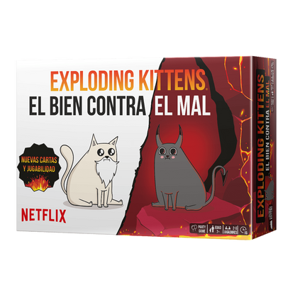 Exploding Kittens El bien contra el Mal - Juego de Cartas - Mi Juego Bonito
