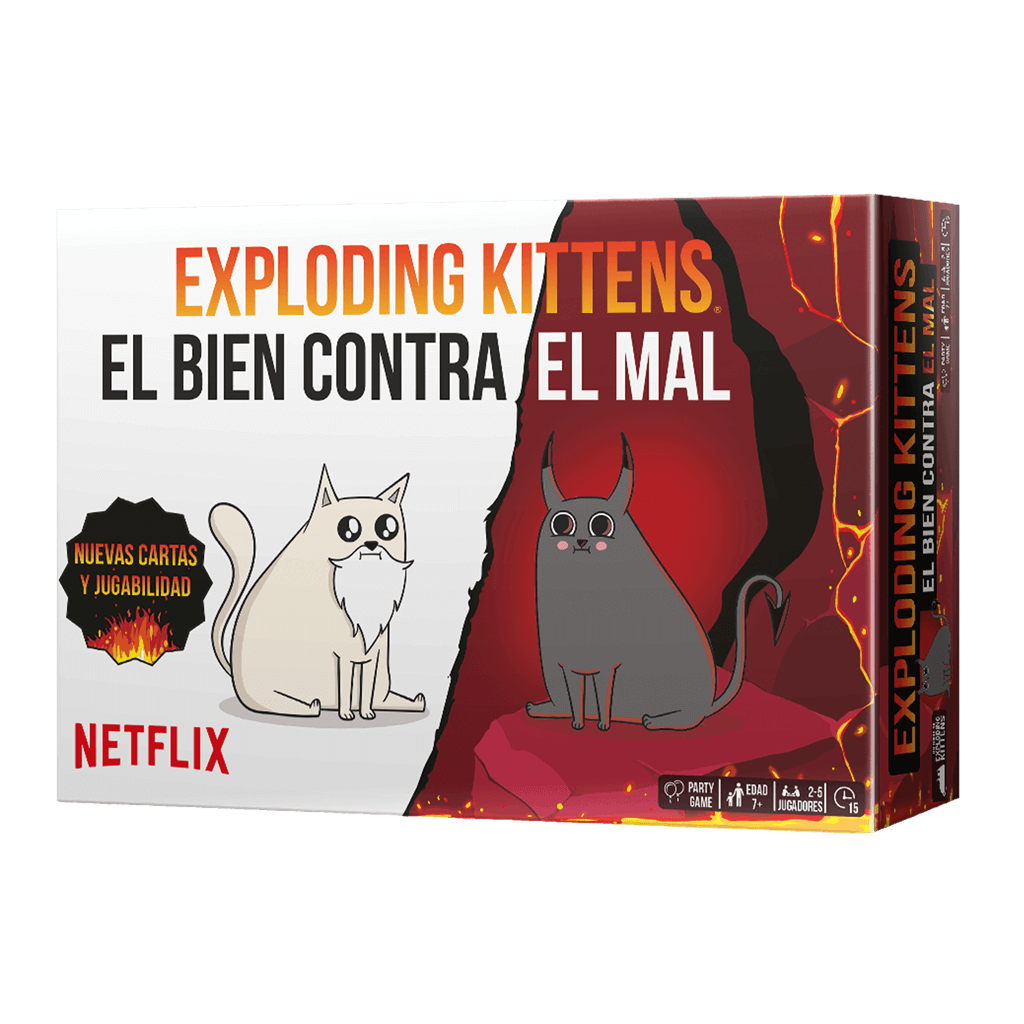 Exploding Kittens El Bien contra el Mal - Juego de mesa - Asmodee - Desde 7 años Board Games
