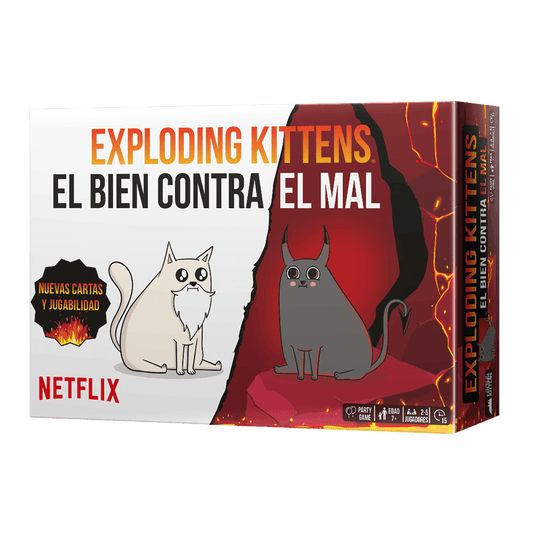 Exploding Kittens El Bien contra el Mal - Juego de mesa - Asmodee - Desde 7 años Board Games