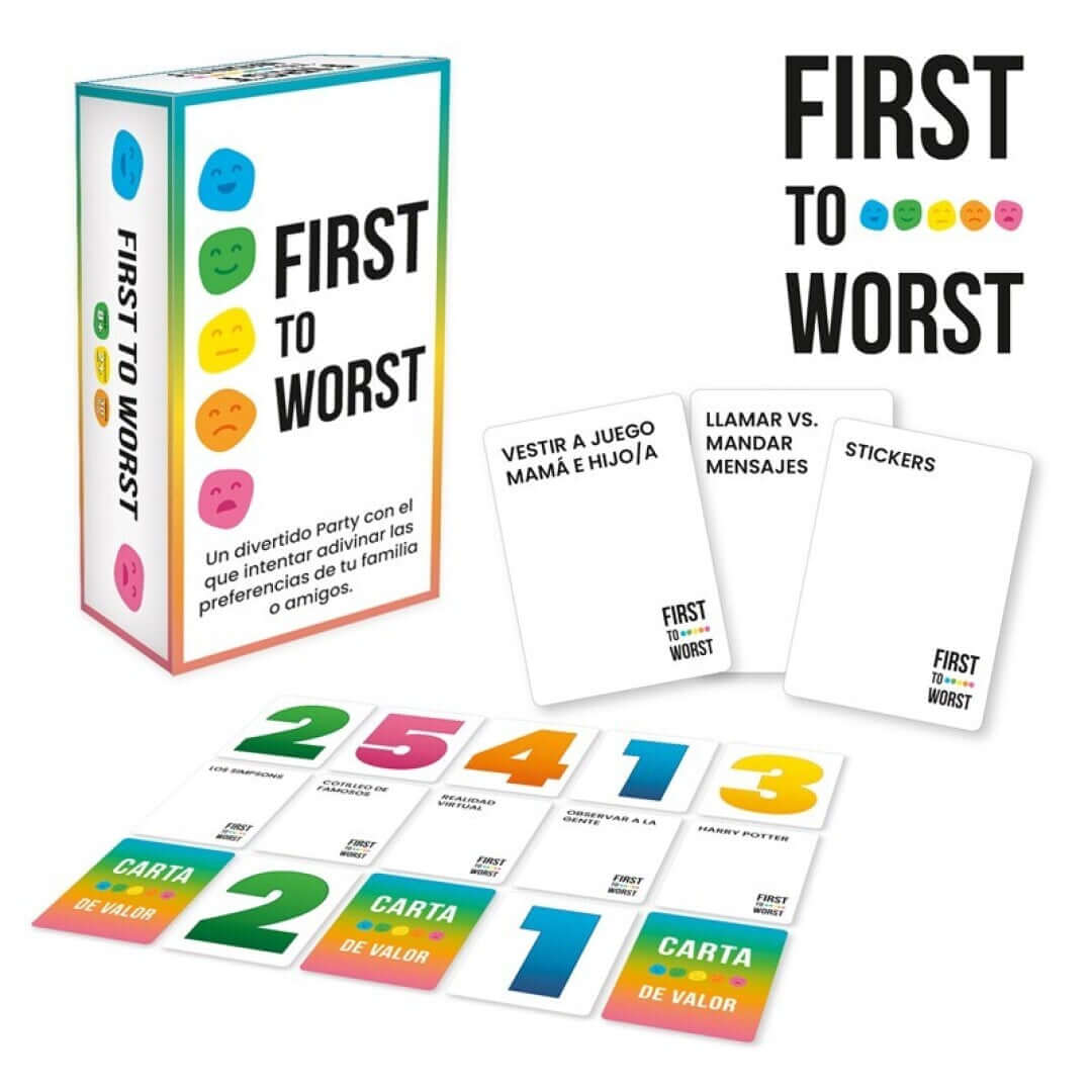 First To Worst - Juego de mesa - Ludilo - Desde 8 años