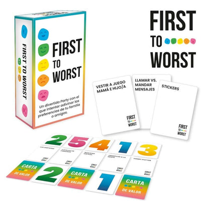First To Worst - Juego de mesa - Ludilo - Desde 8 años