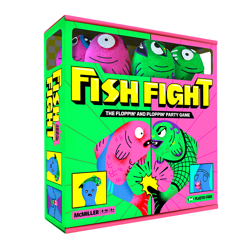 Fish Fight - Juego de mesa - FALOMIR - 4-16 jugadores - 8+ años - Menos de 30 min