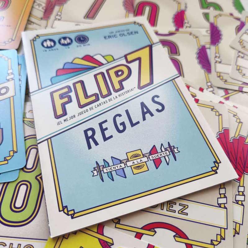 Flip 7, juego de cartas de gestión del riesgo, 20 minutos, desde 8 años