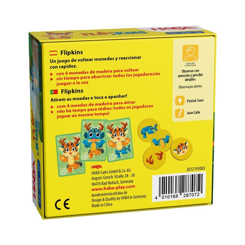 Flipkins  - Juego de mesa - Haba - Desde 5 años - 2 a 4 jugadores