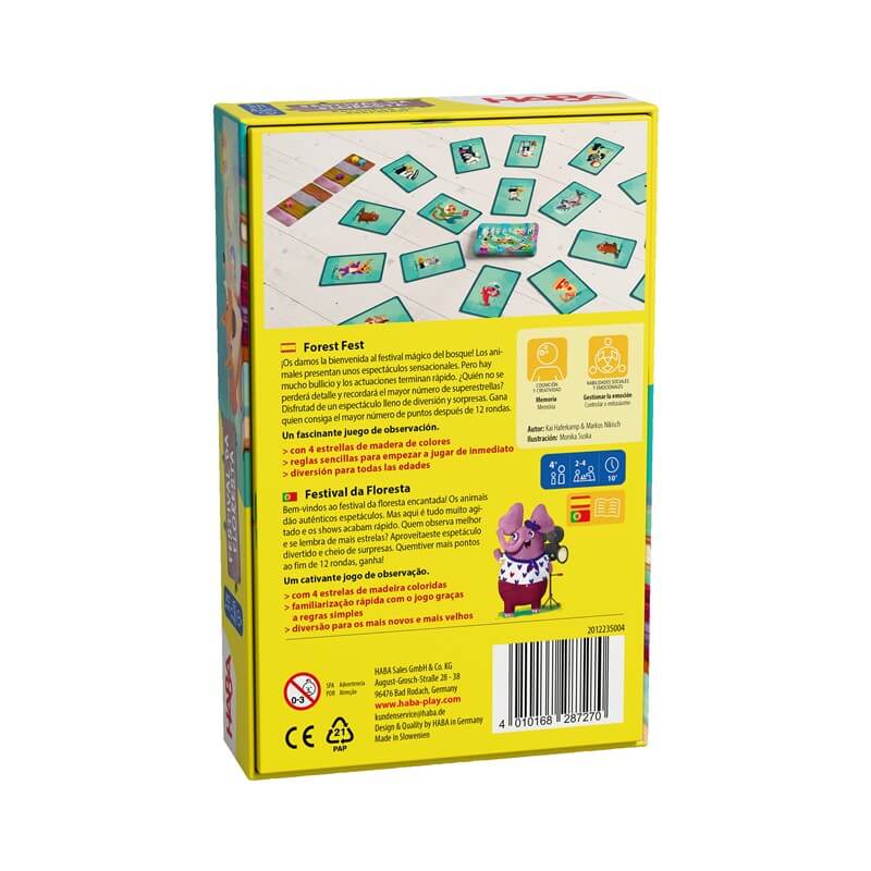 Forest Fest  - Juego de mesa - Haba - Desde 4 años - 2 a 4 jugadores