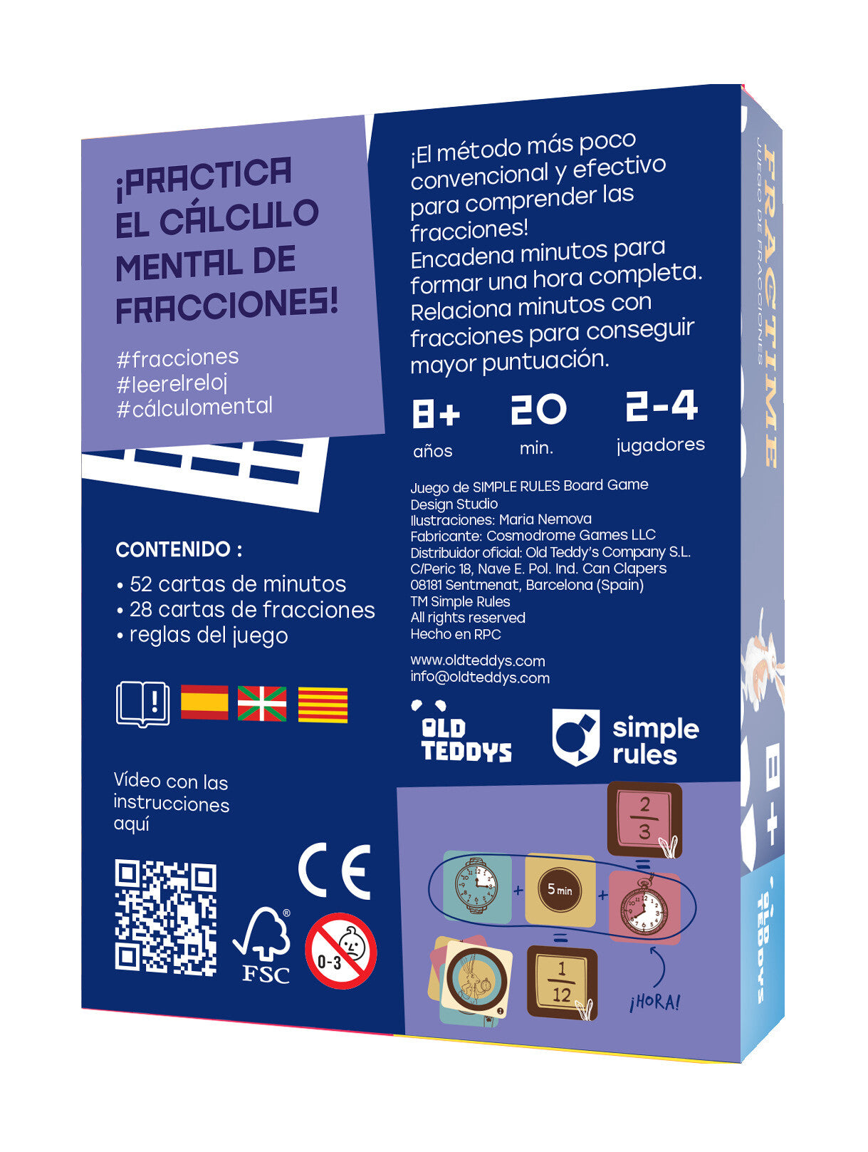 Fractime - Juego de mesa - Haba - 2-4 jugadores - 8+ años - 20 min