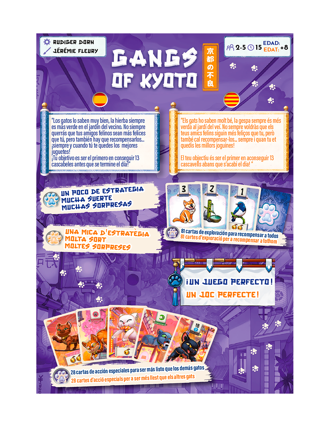 Gangs of Kyoto - Juego de mesa - 2 Tomatoes - 2-5 jugadores - 8+ años - 10-20 min