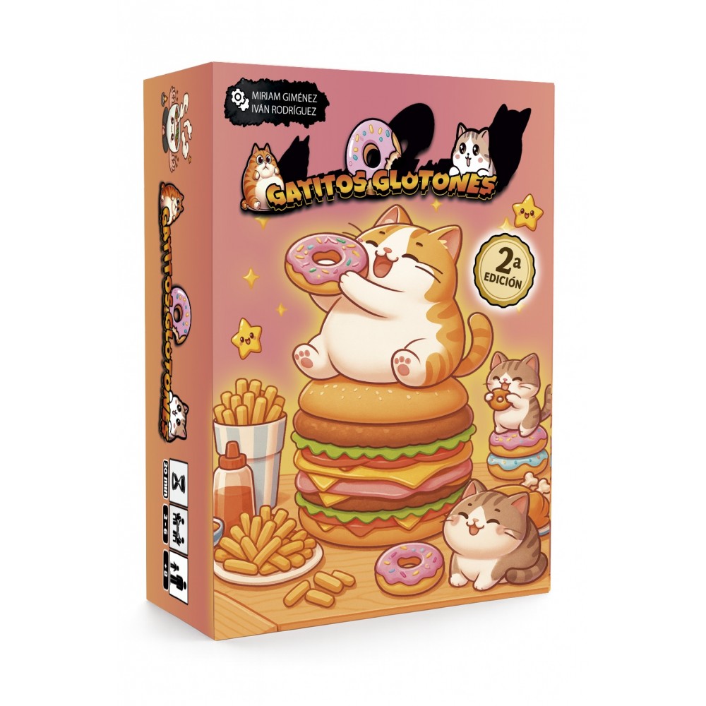 Gatitos Glotones, juego de cartas familiar y caótico, 20 minutos, desde 8 años