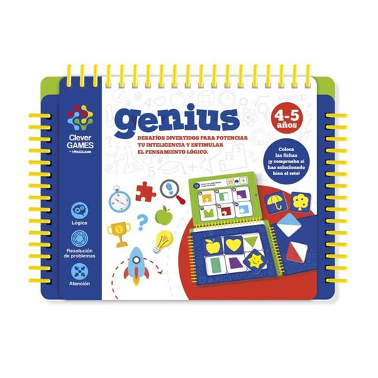CLEVER GAMES GENIUS 4-5 AÑOS | Retos y desafios lógicos Educational Toys