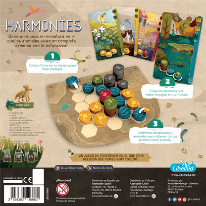 Harmonies - Juego de mesa - Asmodee - Desde 10 años - 1 a 4 jugadores