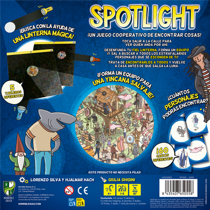 Spotlight  - Juego de observación  - Asmodee - Desde 6 años - 1 a 5  jugadores
