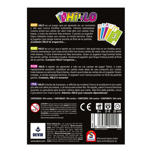 Hilo - Juego de mesa - Devir - Desde 8 años Board Games