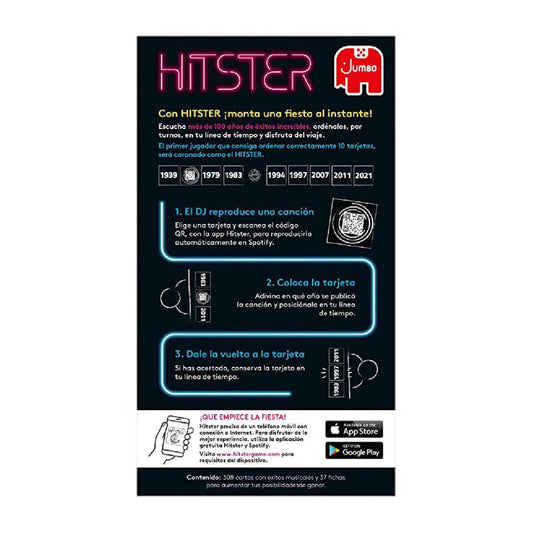 Hitster  | ¿Te gusta la música? 2 a 10 jugadores | + 10 años