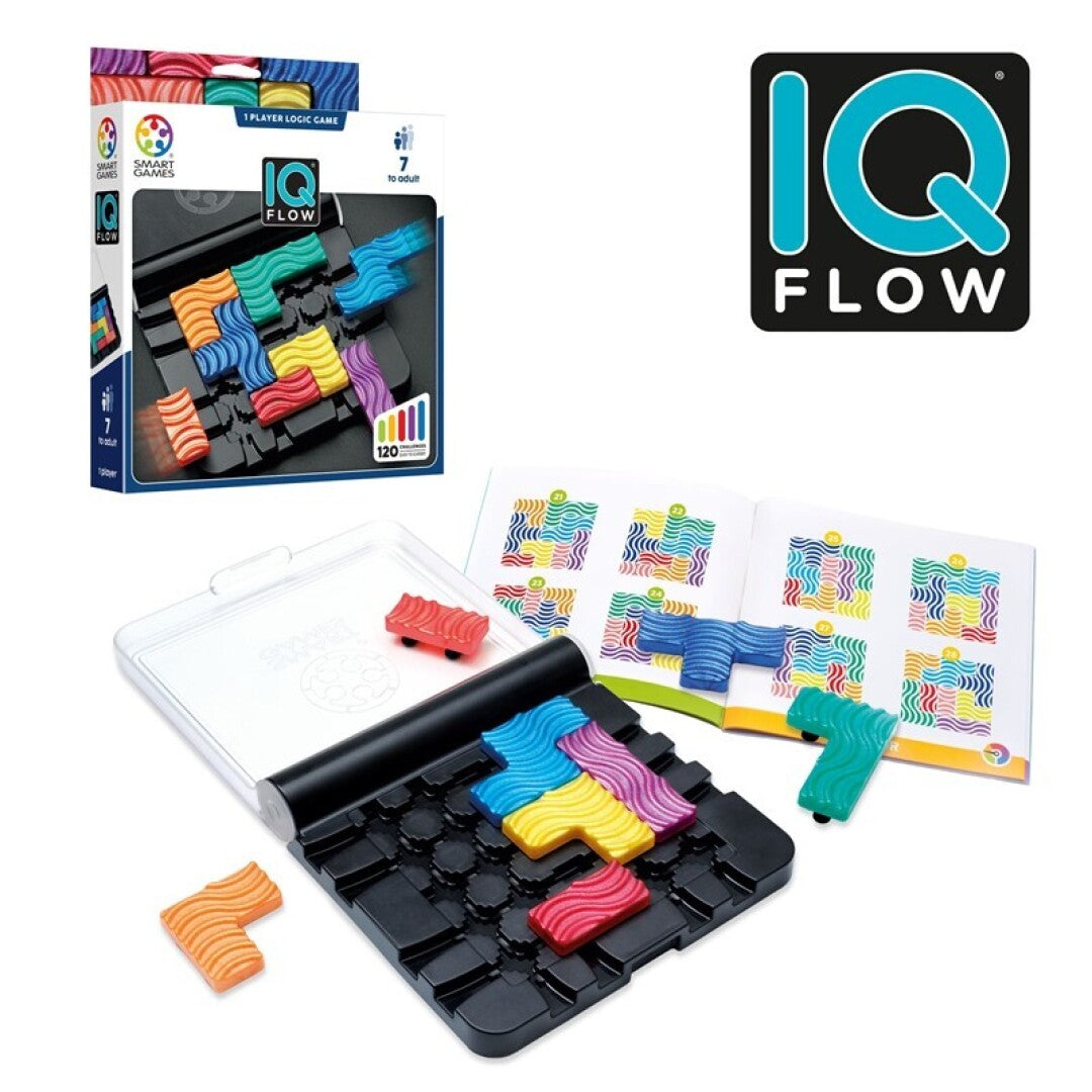 IQ FLOW - Juego de mesa - SmartGames - 1 jugador - 7+ años - 10 min