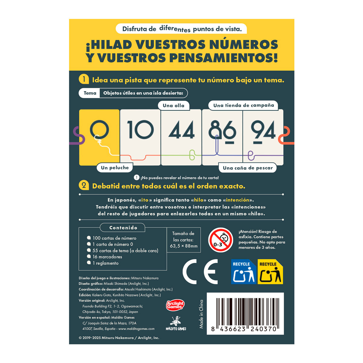 Ito - Juego de mesa - MALDITO GAMES - 2-8 jugadores - 8+ años - 10 min