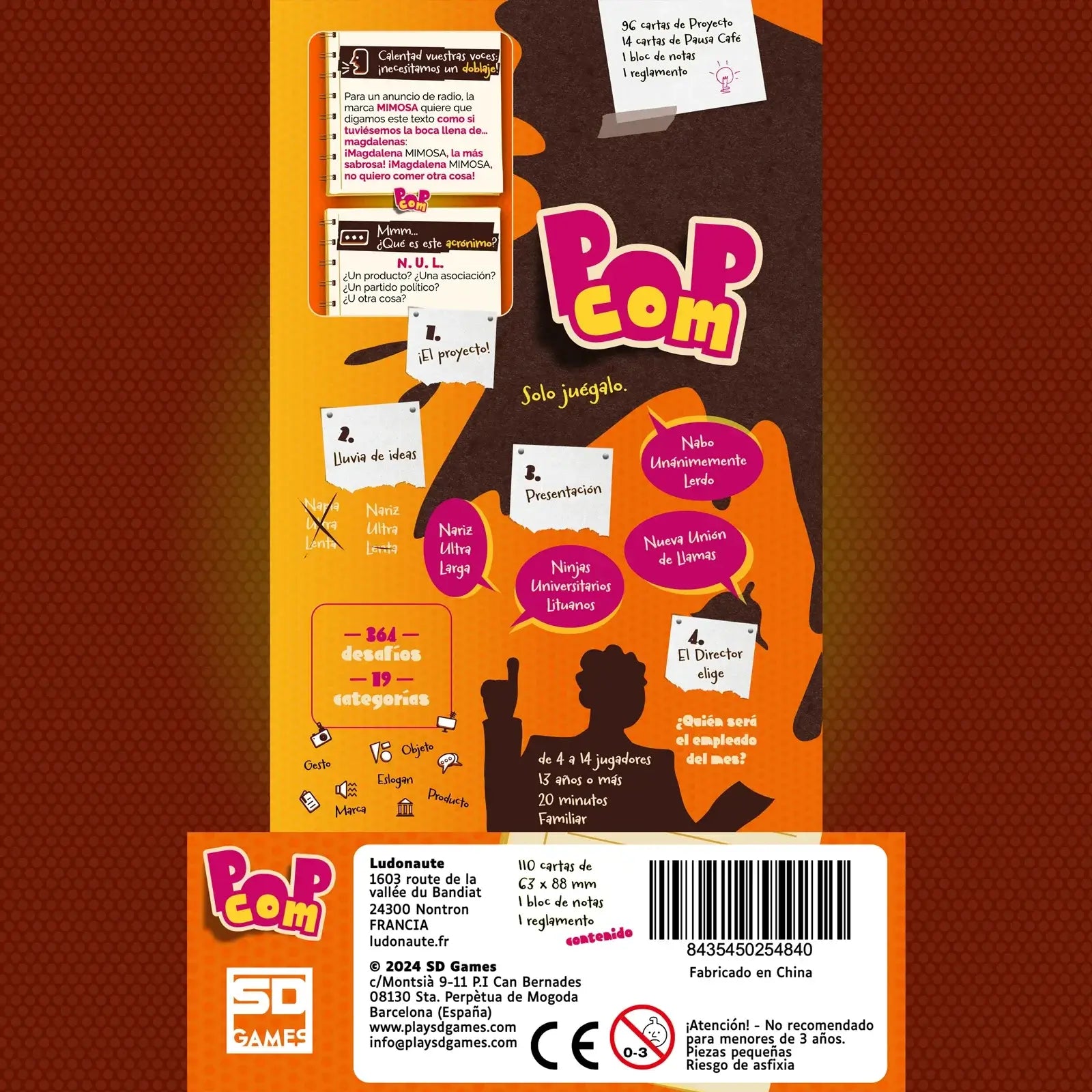 Pop Com - Juego de mesa - SD GAMES - Desde 13 años Board Games