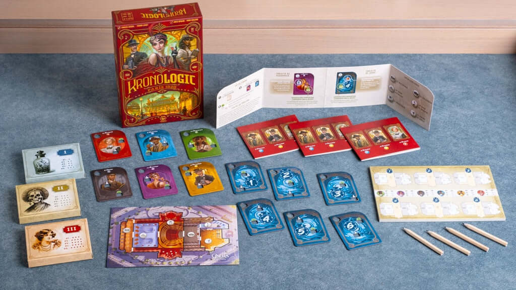 Kronologic: París 1920 - Juego de mesa lógica y deducción - Tranjis - Desde 10 años - De 1 a 4 jugadores
