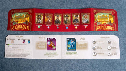 Kronologic: París 1920 - Juego de mesa lógica y deducción - Tranjis - Desde 10 años - De 1 a 4 jugadores