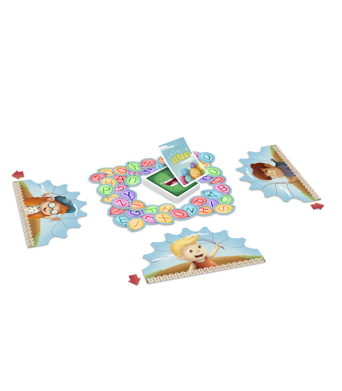 La Fiesta de las Letras - Juego de mesa - Atomo - Desde 5 años Toys & Games