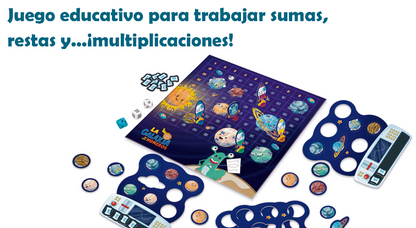 La Galaxia de los Números – Atomo Games - Juego con sumas, restas y multiplicaciones - 5+ años · 2-4 jugadores