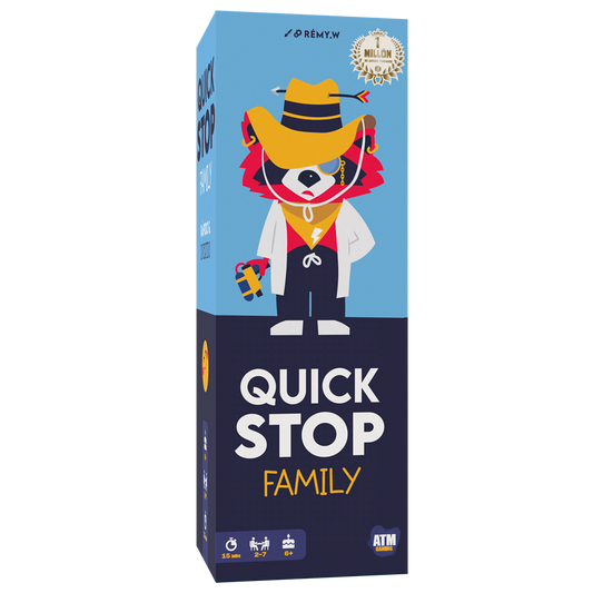 Quick Stop Family | Juego de mesa Party | Desde 6 años | Asmodee - 6+ años