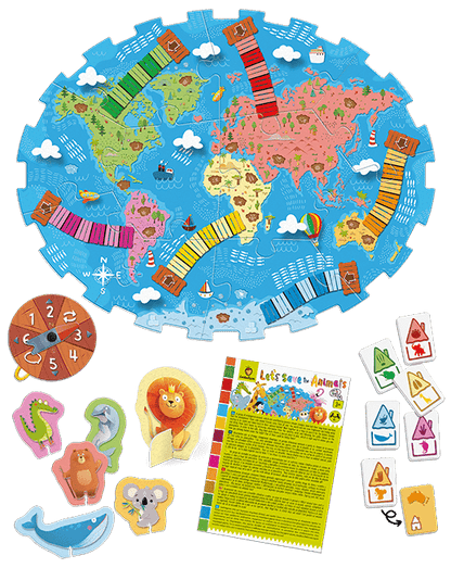 Let’s Save the Animals - Juego de mesa - Ludattica - Desde 3 años