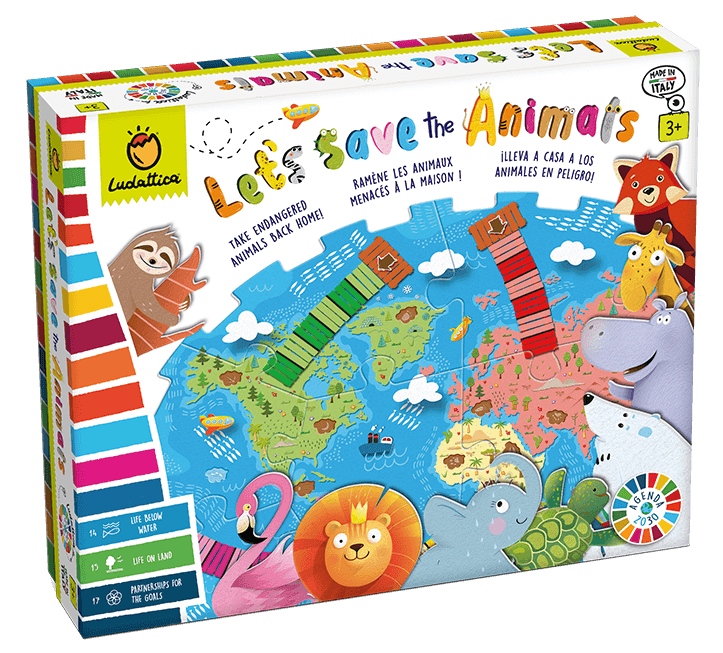 Let’s Save the Animals - Juego de mesa - Ludattica - Desde 3 años