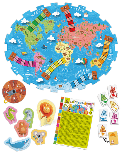 Let’s Save the Animals - Juego de mesa - Ludattica - Desde 3 años