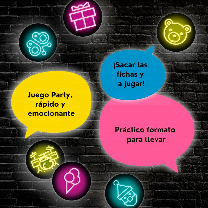Let`s Talk NEON - Rosa- Juego atención y habilidad - Haba - 8+ años - 3 a 8 jugadores