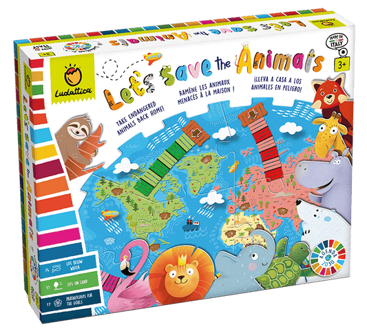 Let’s Save the Animals - Juego de mesa - Ludattica - Desde 3 años Board Games