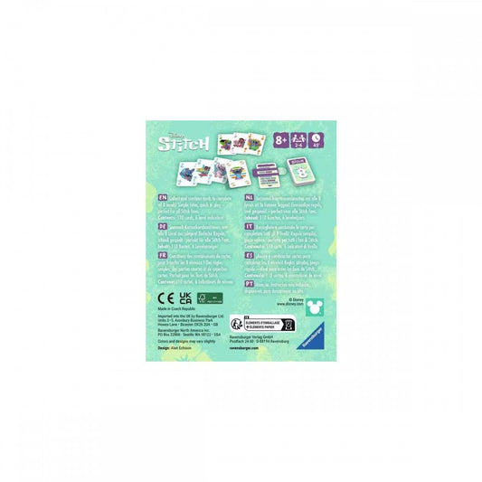 LEVEL 8 DISNEY STITCH - Juego de cartas - Ravensburger - A partir de 8 años - 2 a 6 jugadores