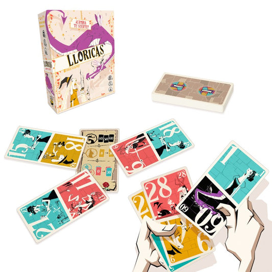 Lloricas - Juego de cartas bazas, lloros y puñaladas  - 3-5 jugadores - +8 años - Rocket Lemon
