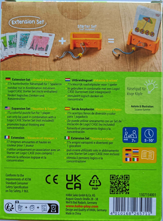 Logic case expansion Vacaciones y Viajes     - Juego de mesa - Haba - Desde 7 años