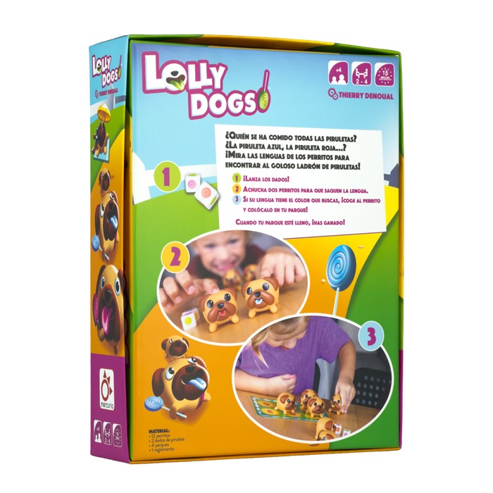 Lolly Dogs - Juego de mesa - Mercurio - 2-4 jugadores - 4+ años - 15 min