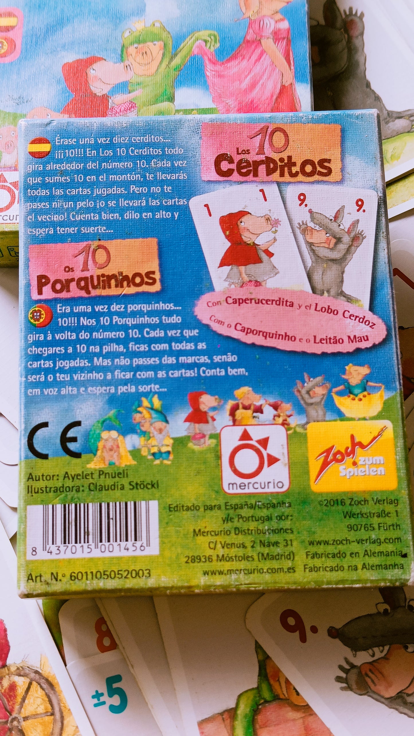 Los 10 Cerditos – Sumas hasta 10, decisiones rápidas y un montón que nadie quiere regalar  6+ años · 2-8 jugadores · 15-20 minutos · Mercurio