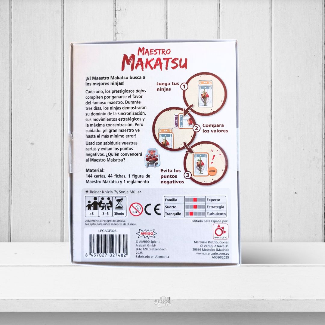 Maestro Makatsu - Juego de mesa - Mercurio - 2-6 jugadores - 8+ años - 20 min