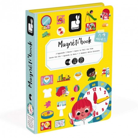 Magnetic book aprendo la hora | +3 años | Janod