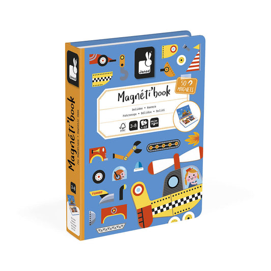 Magnetic book Bolidos | +3 años | Janod