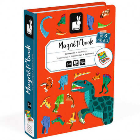 Magnetic book Dinosaurios | +3 años | Janod Educational Toys