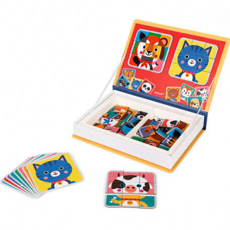 Magnetic book Mix and Match Animales | +3 años | Janod Educational Toys