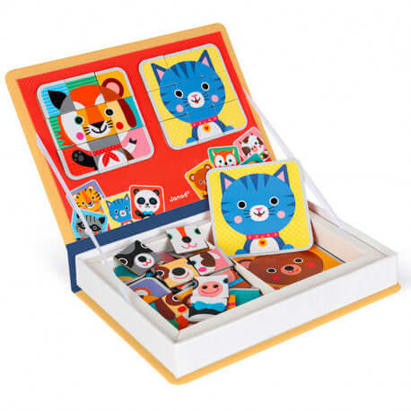Magnetic book Mix and Match Animales | +3 años | Janod Educational Toys