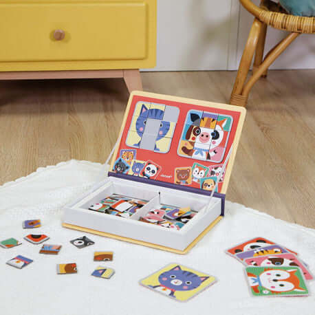 Magnetic book Mix and Match Animales | +3 años | Janod Educational Toys